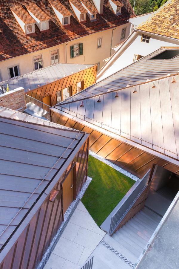 Kai 36 - Hotel Zwischen Fels Und Fluss Graz Exterior foto Copper roofing
